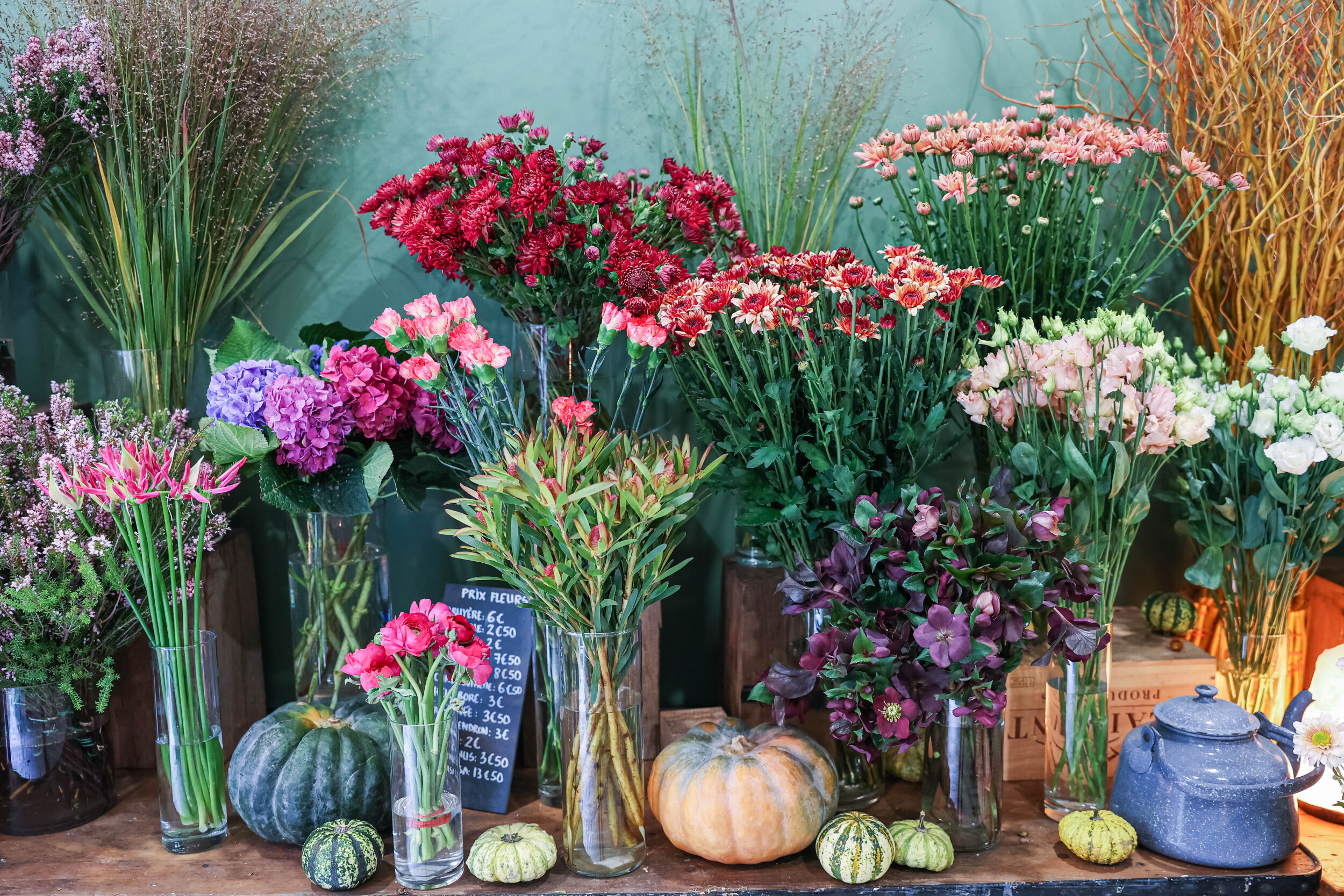 Composez votre bouquet de fleurs fraîches