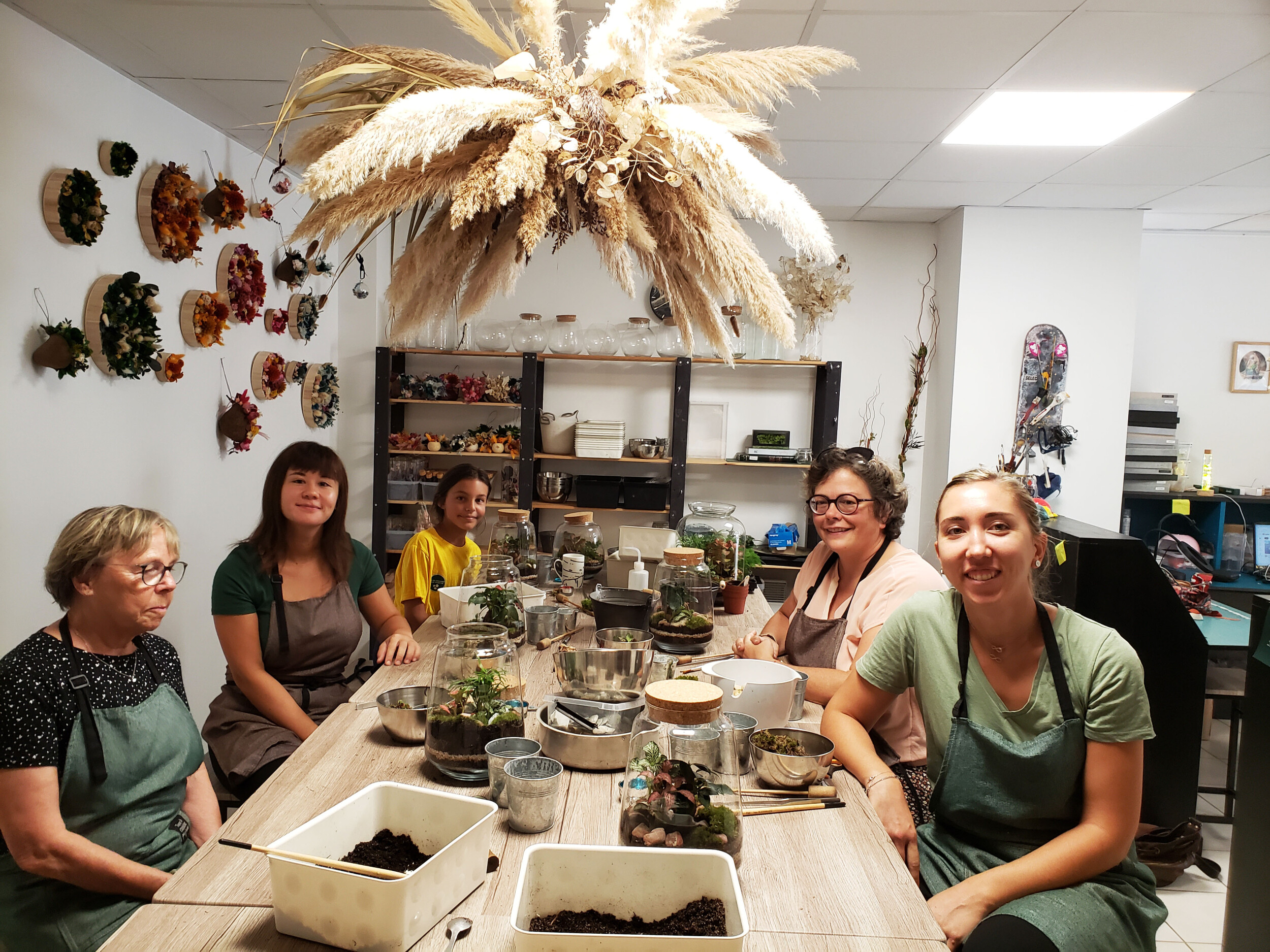 Composez votre terrarium en groupe