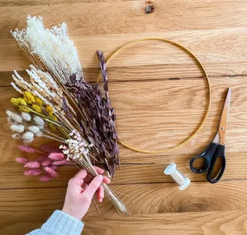 Créez votre couronne de fleurs dans votre lieu