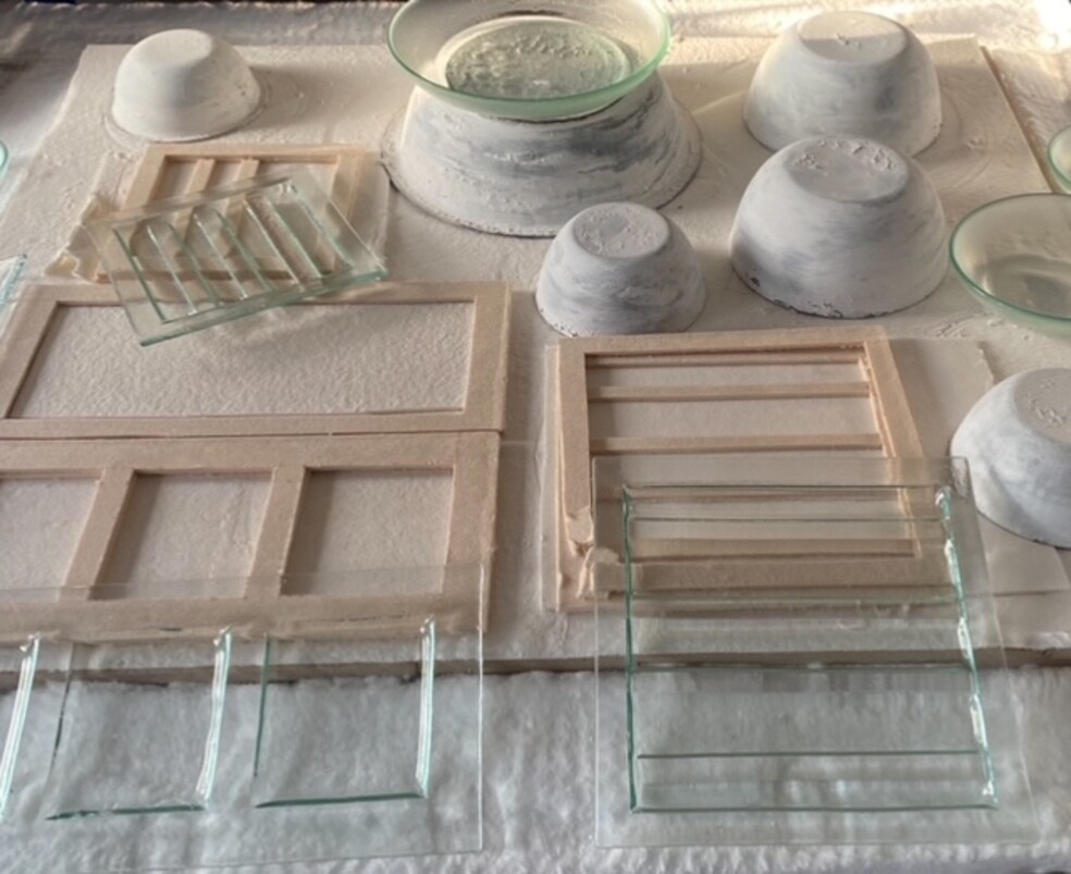 Réalisez vos deux plats en verre thermoformé