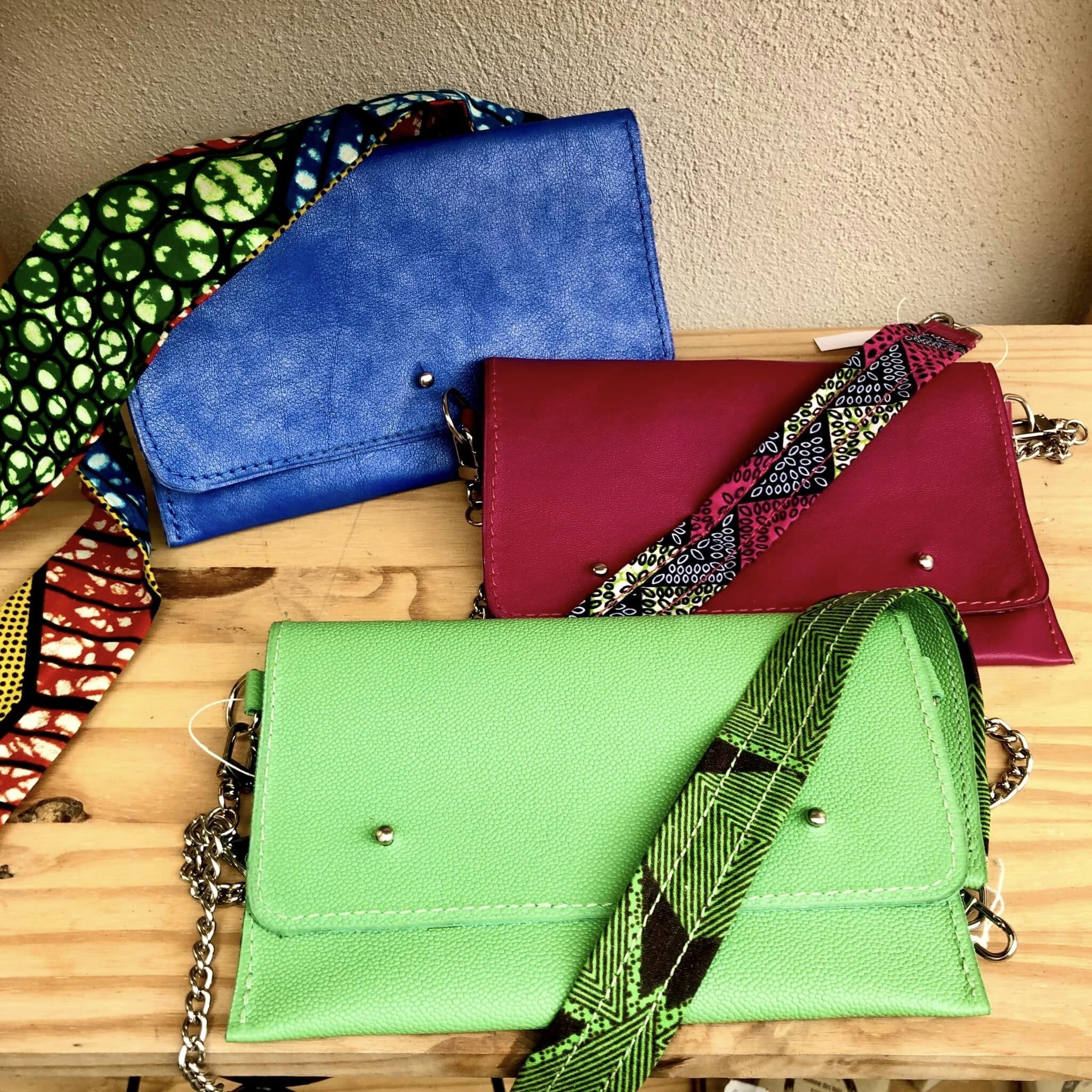 Wecandoo - Créez votre pochette en cuir et tissu wax