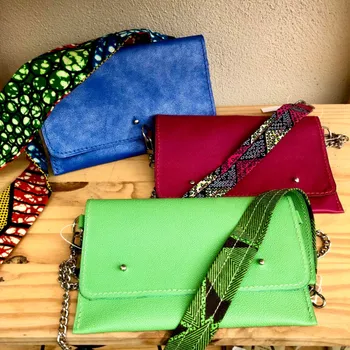 Créez votre pochette en cuir et tissu wax