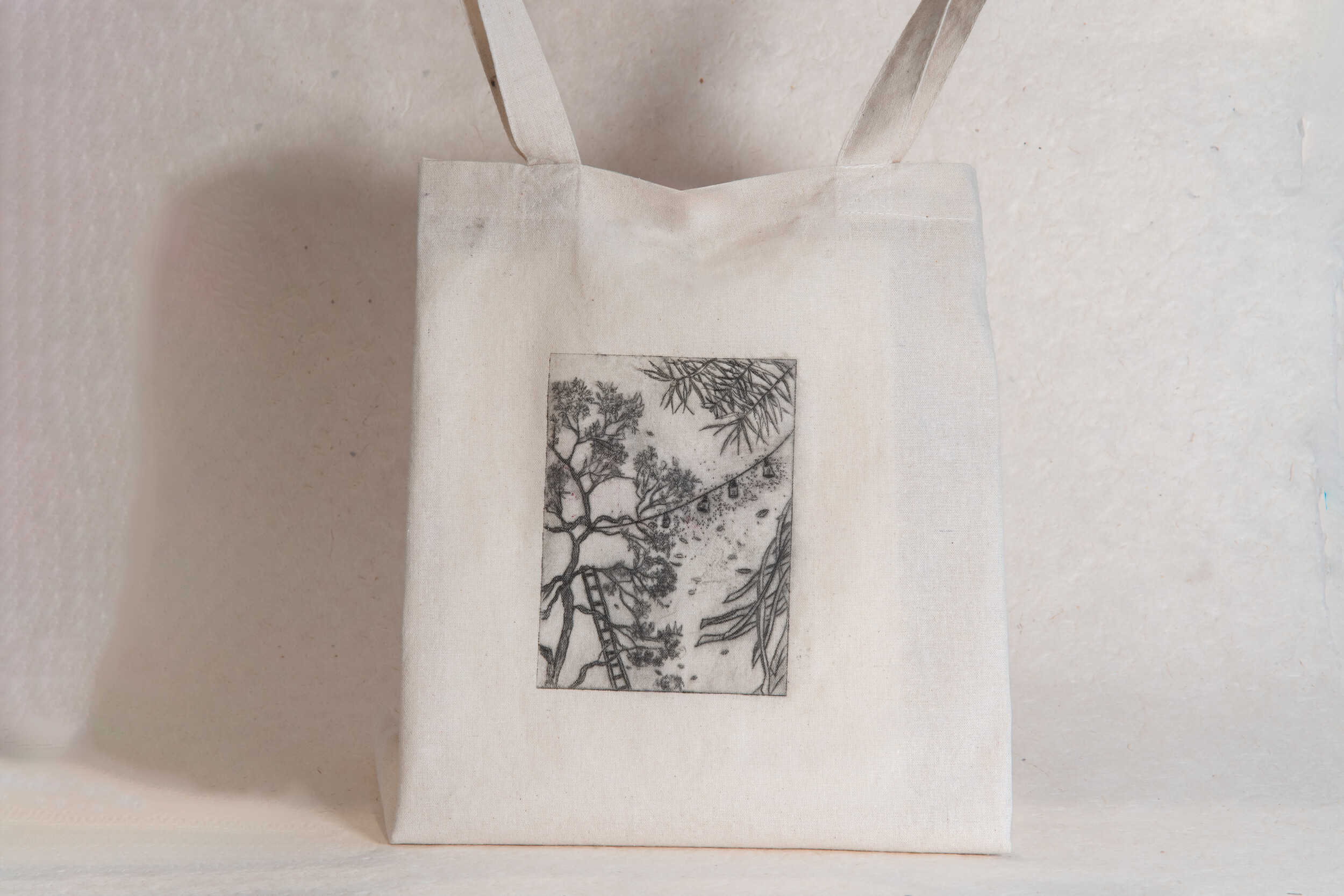Créez votre impression en pointe sèche sur tote bag