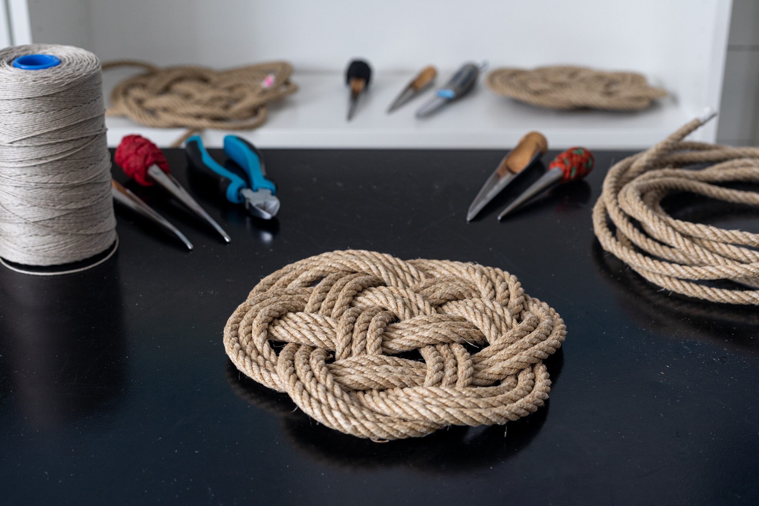 Fabriquez votre dessous de plat en nœud de marin