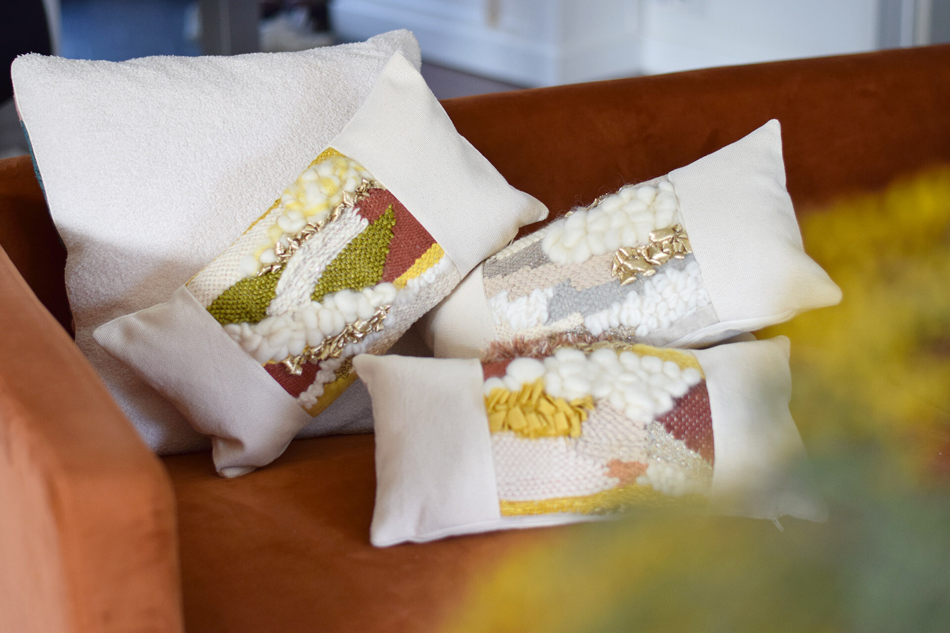 Réalisez votre housse de coussin tissée