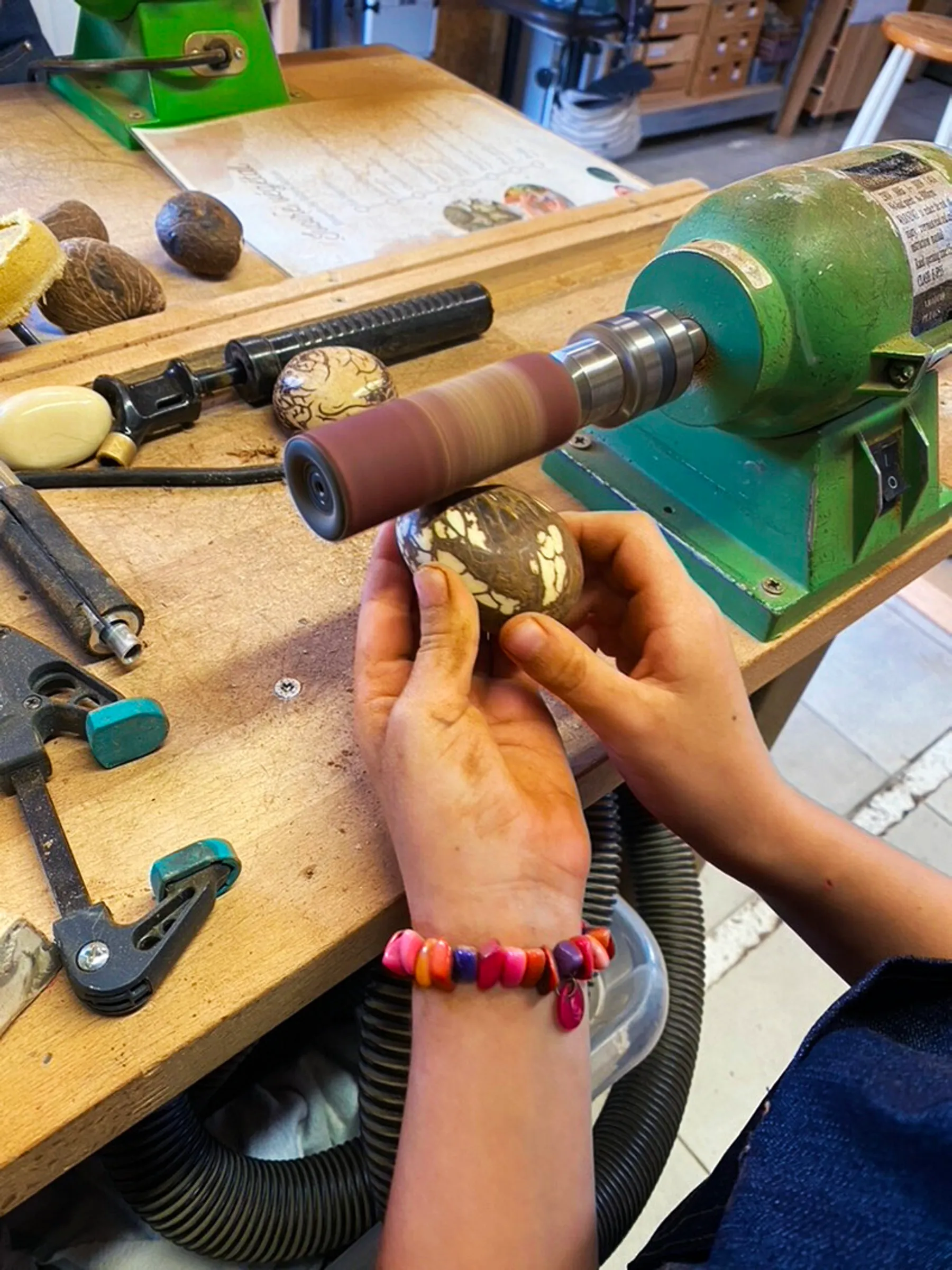 Créez un petit objet déco en ivoire végétal en duo avec votre enfant - Image n°2 - Wecandoo