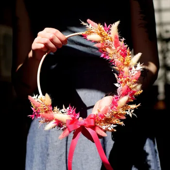 Fabriquez votre couronne de fleurs séchées