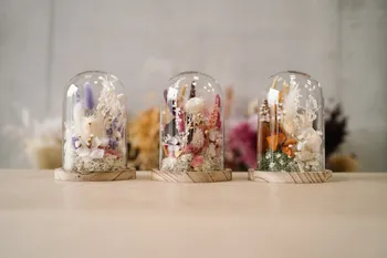Wecandoo - Créez votre cloche de fleurs séchées