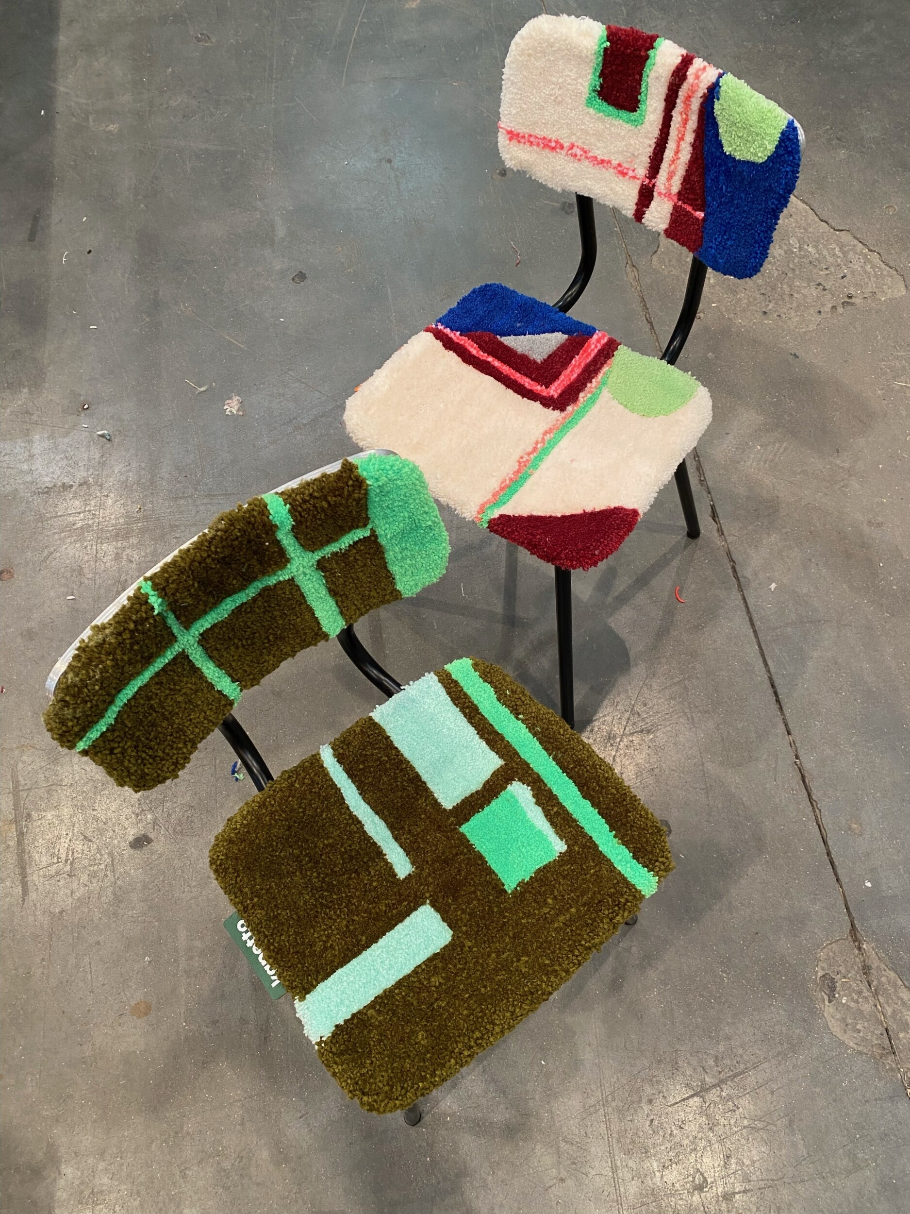 Tuftez un tabouret upcyclé