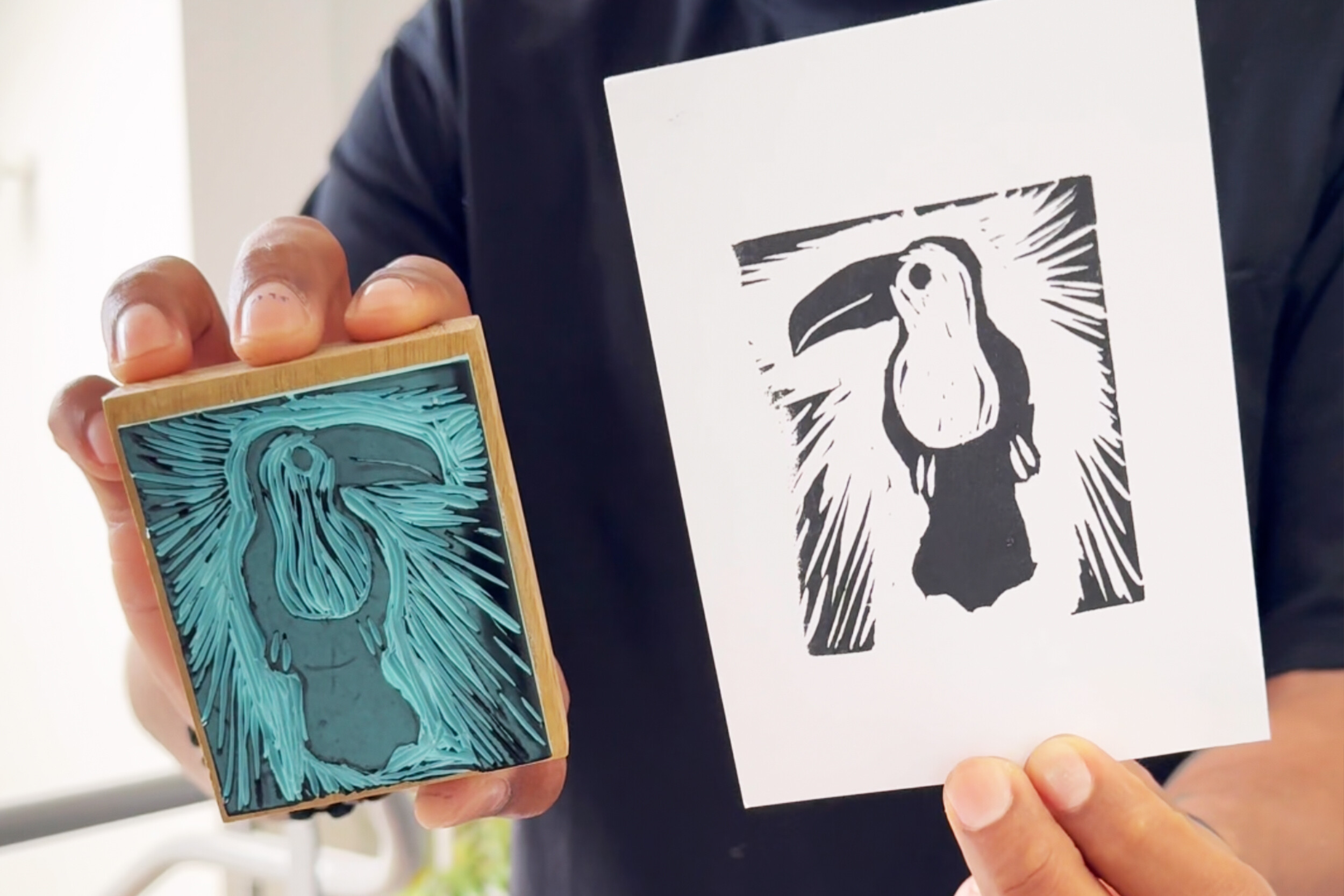 Gravez votre tampon en duo votre enfant