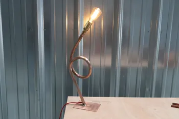 Fabriquez votre lampe en cuivre