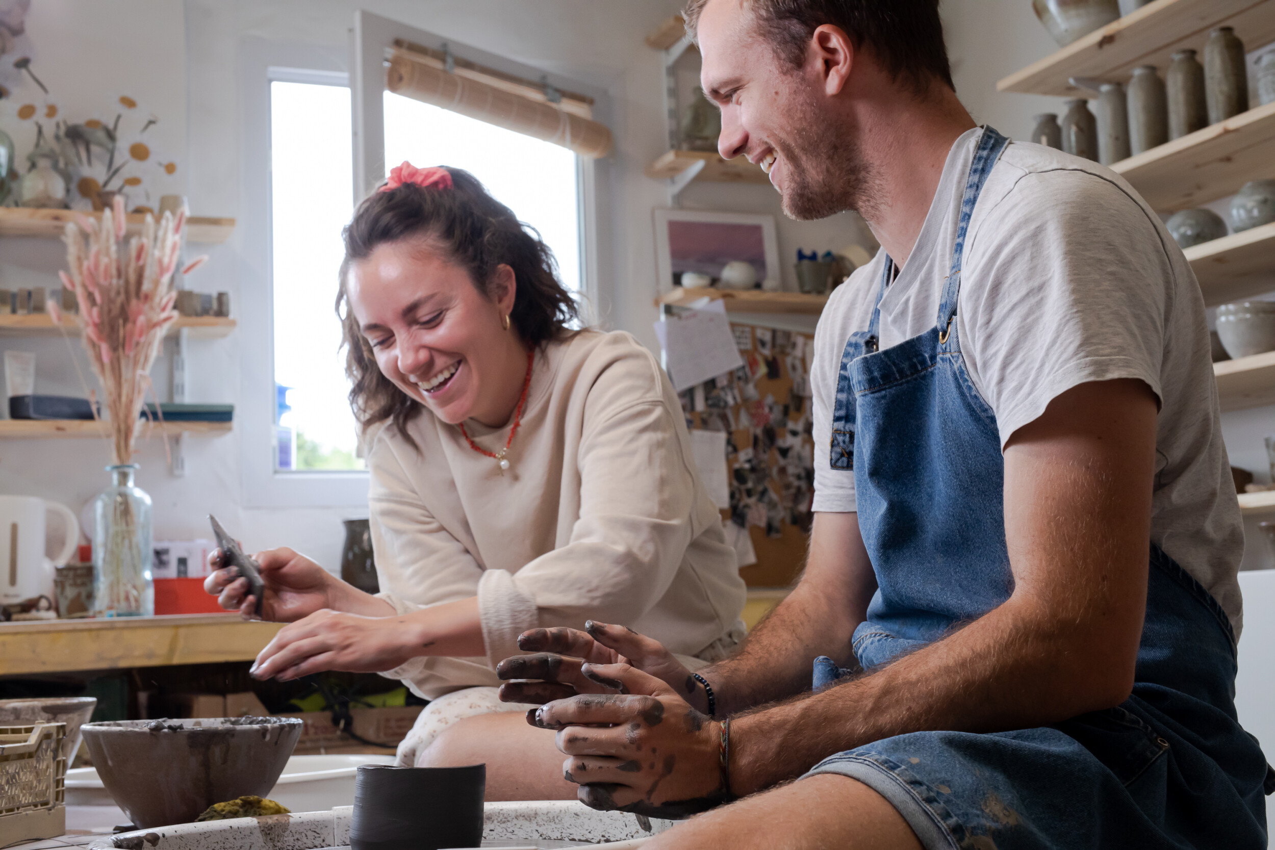 Initiez-vous au tour de potier en duo