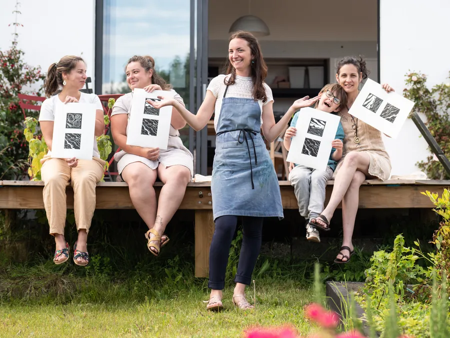 Créez votre affiche en linogravure avec Noémie - Afbeelding nr. 1 - Wecandoo