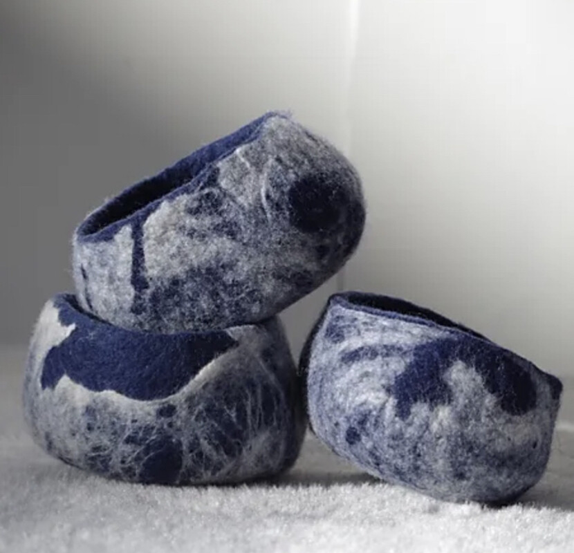 Fabriquez votre cache-pot ou corbeille en laine