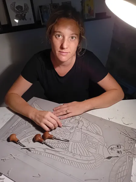 Juliette : Graveuse à Carcassonne