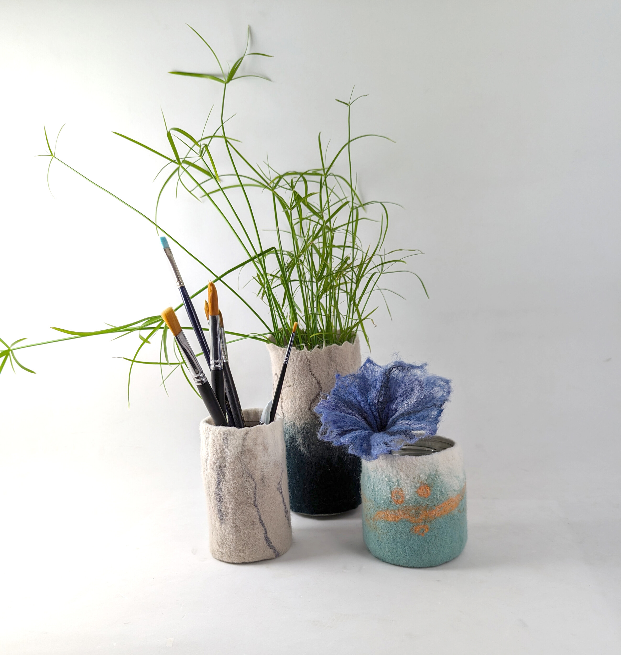 Fabriquez votre cache-pot en feutre coloré