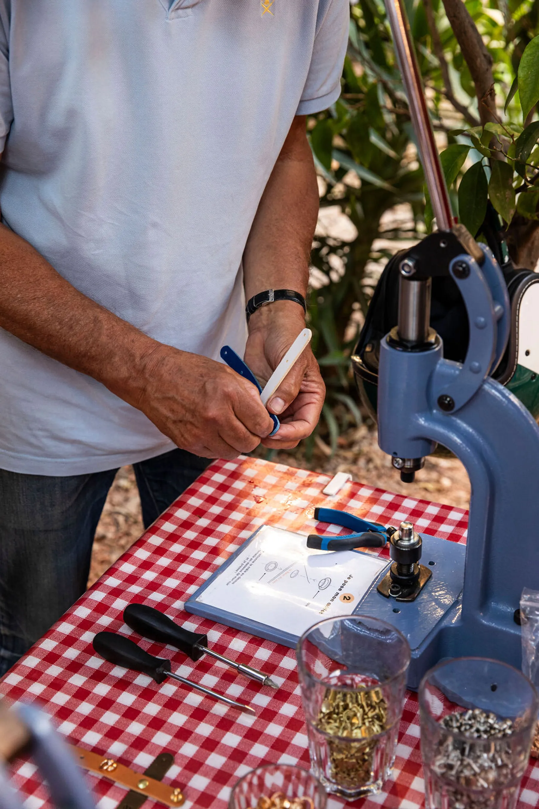 Créez votre filet pour triplette de pétanque en cuir - Image n°4 - Wecandoo