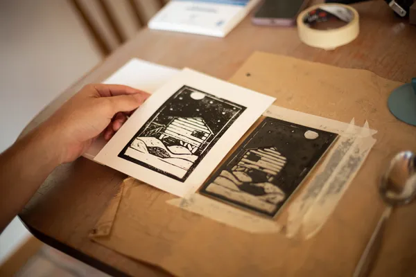 Créez votre carte de tarot en linogravure avec Estelle - Image n°5 - Wecandoo