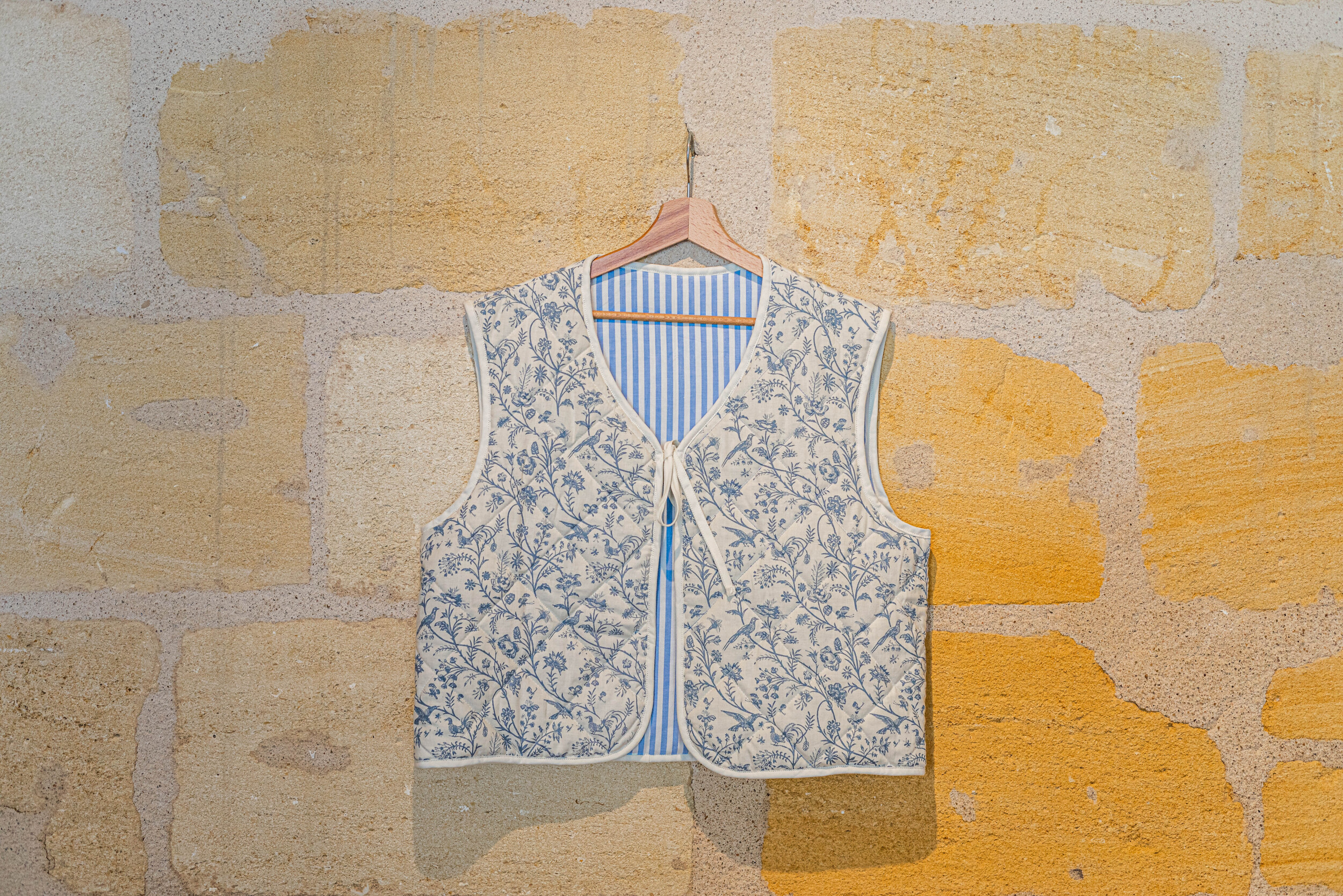 Cousez votre gilet en tissu upcyclé