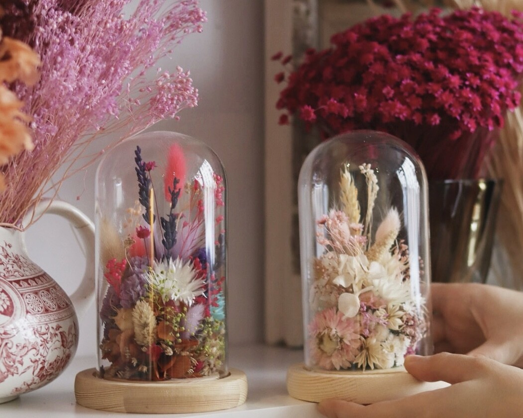 Créez votre cloche de fleurs séchées