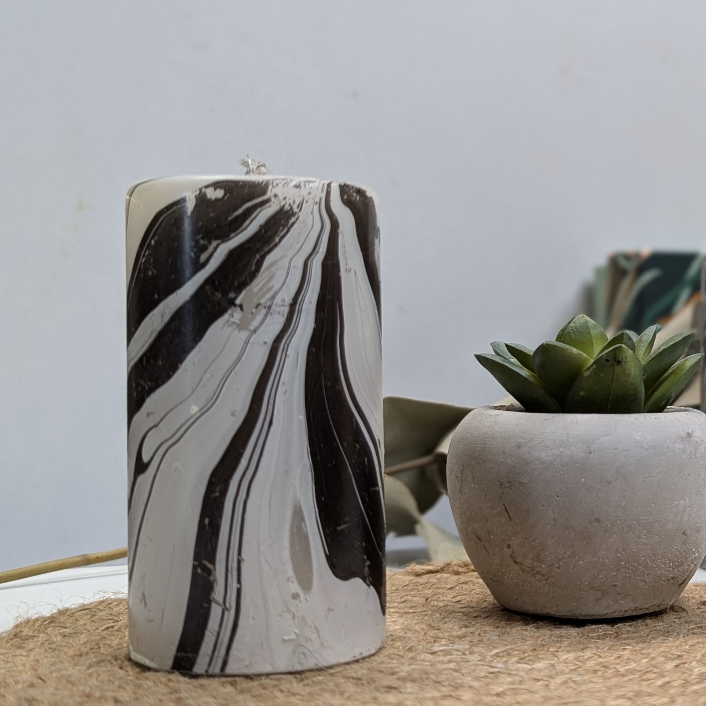 Réalisez votre bougie marbrée