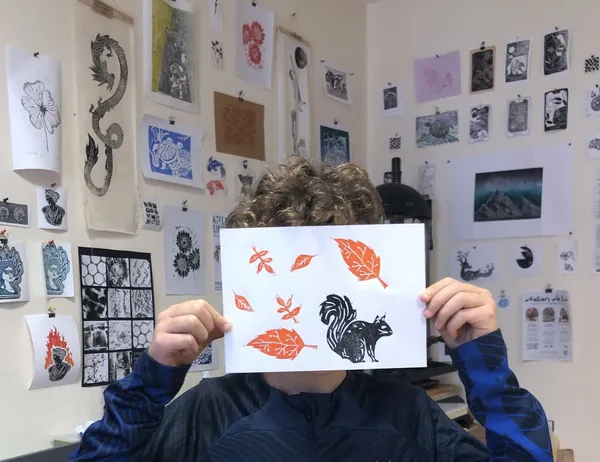 Créez une linogravure en duo avec votre enfant, avec XM - Image n°4 - Wecandoo