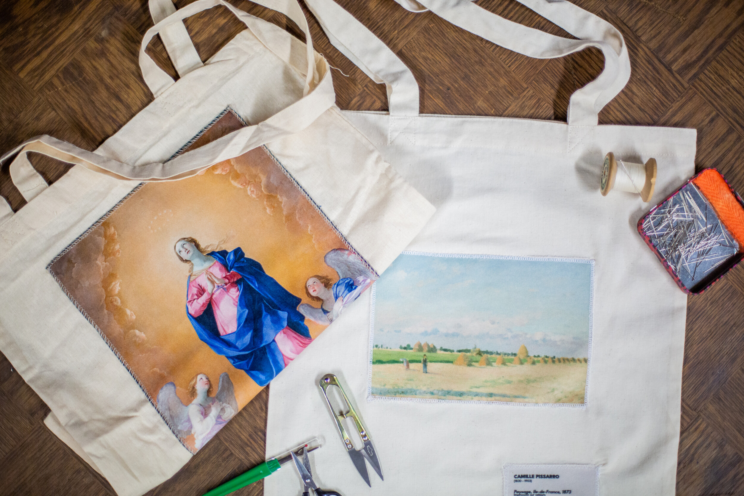 Wecandoo - Customisez votre tote bag ou vêtement intégré d'un tableau emblématique avec Yvan et Malo - Image n°5