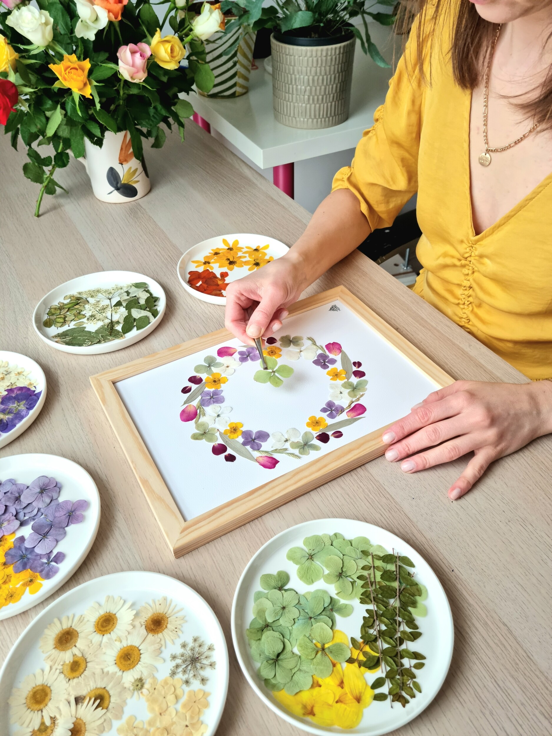 Réalisez votre herbier encadré en groupe