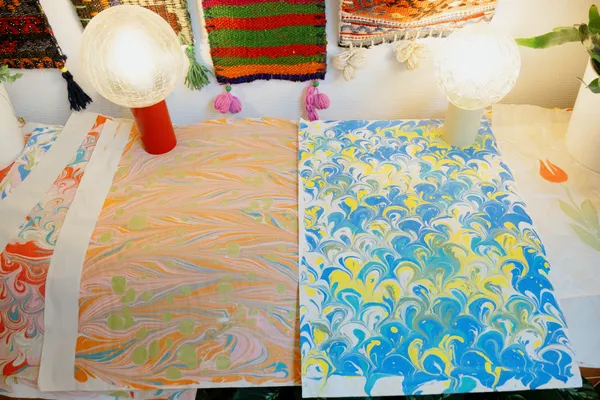 Inspire your team and create your own marbled paper artwork with Idil - Image n°5 - Wecandoo