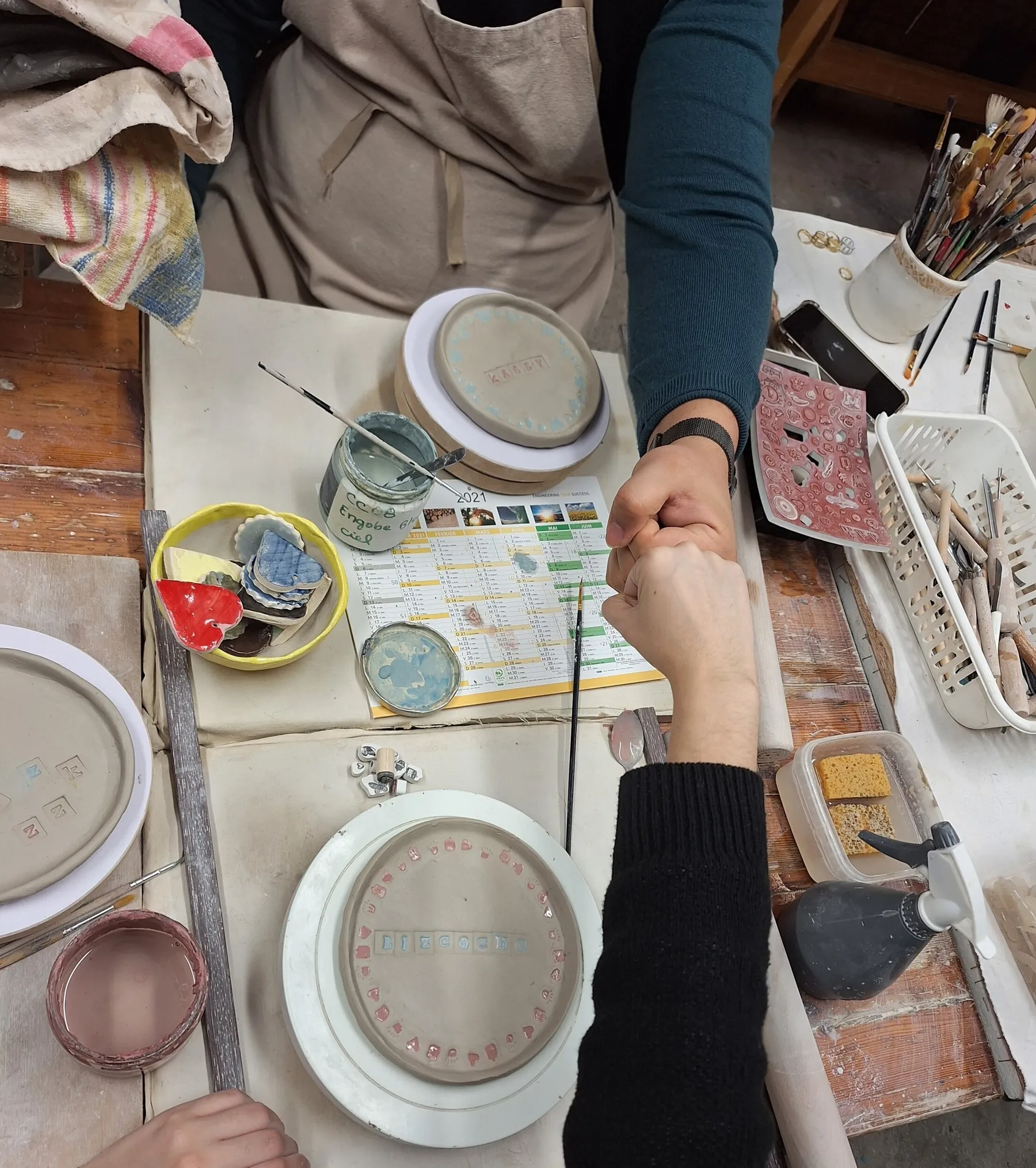 Fabriquez vos pièces en céramique en duo - Afbeelding nr. 2 - Wecandoo