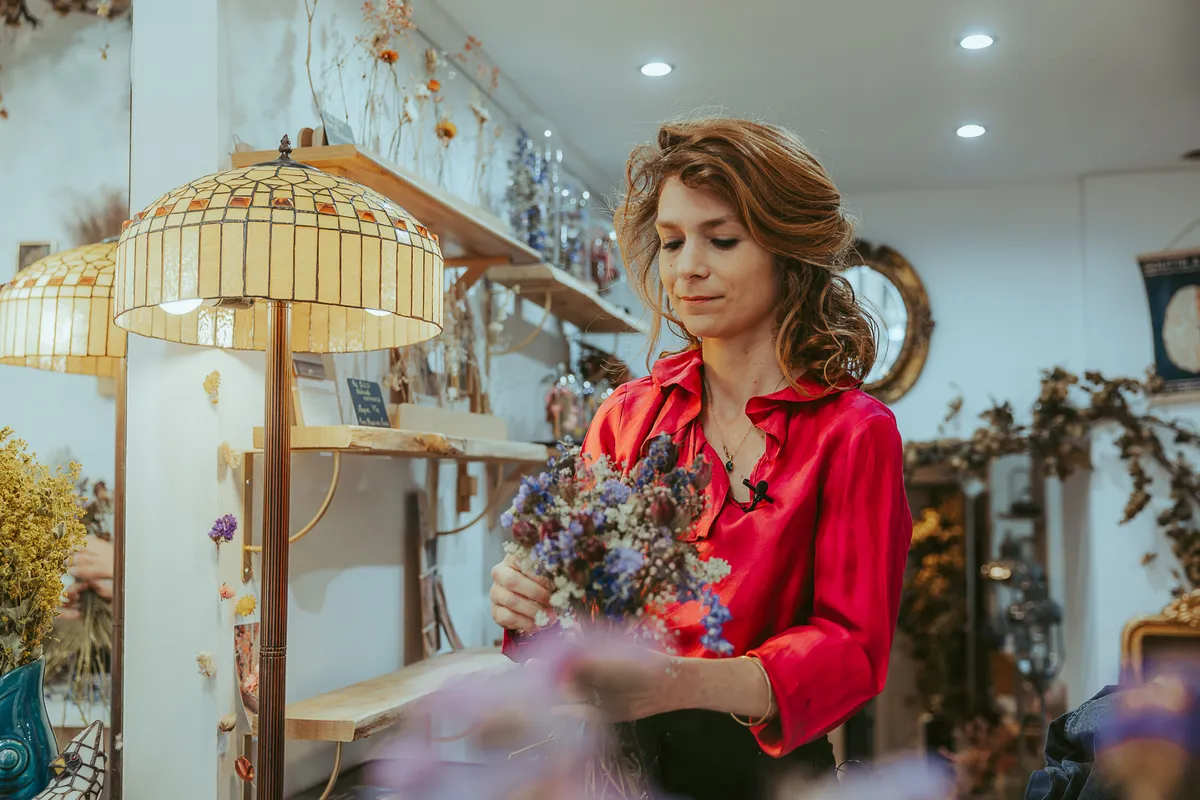 Réalisez votre création en fleurs séchées