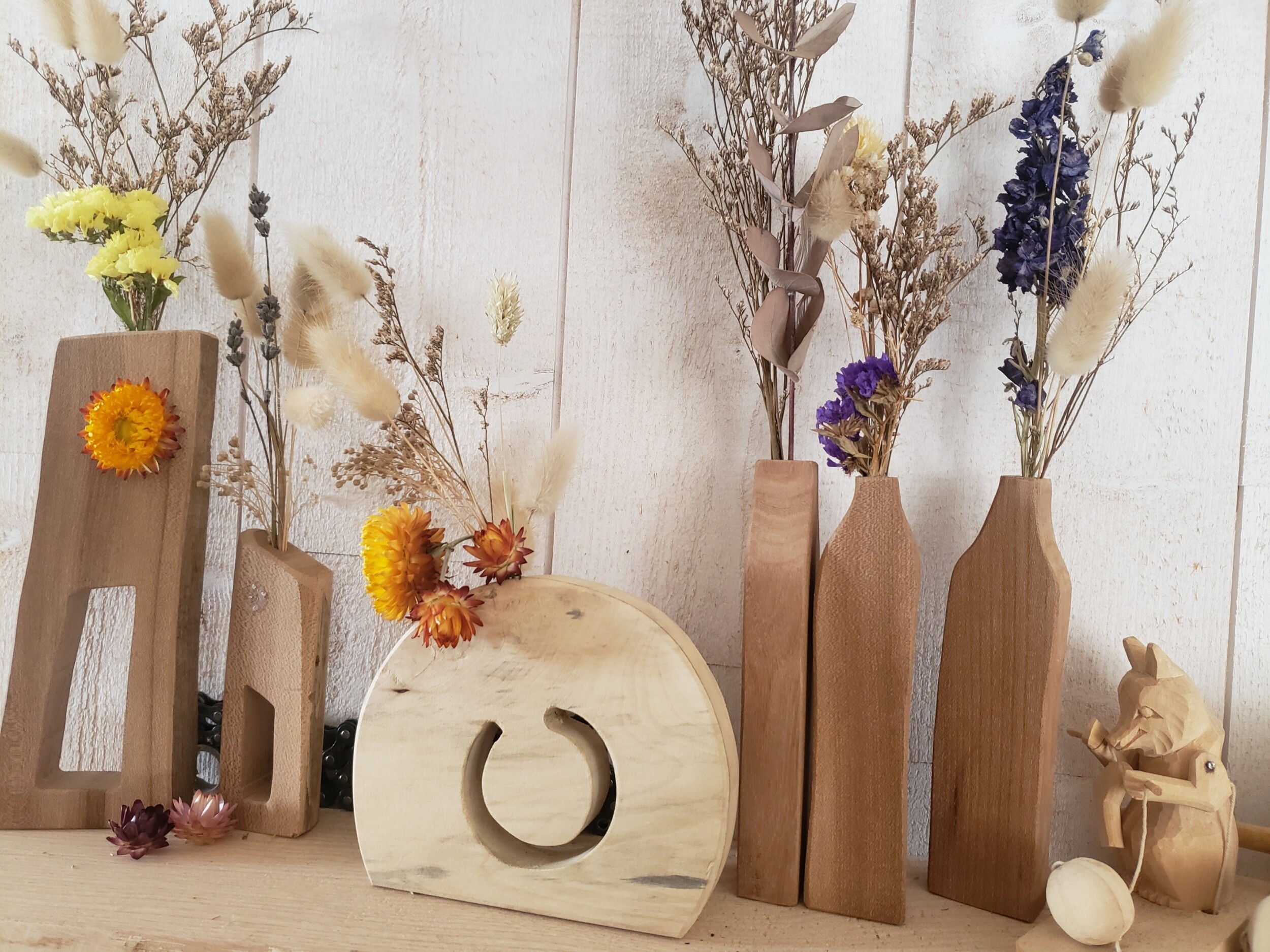 Réalisez votre soliflore en bois massif