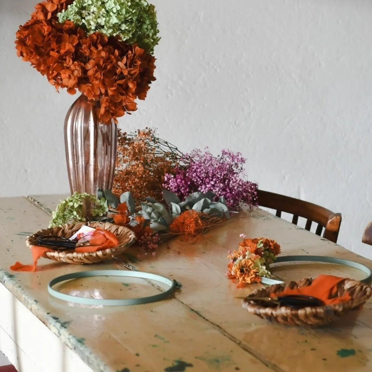 Réalisez votre bouquet en fleurs séchées