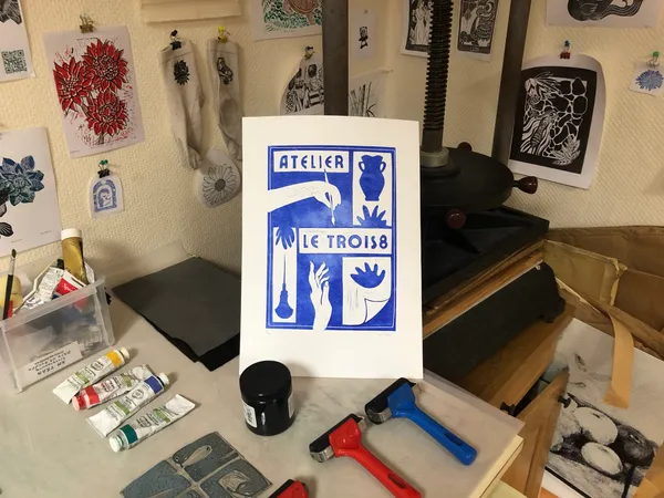 Captivez votre équipe et réalisez chacun une affiche A4 en linogravure avec XM - Image n°2 - Wecandoo