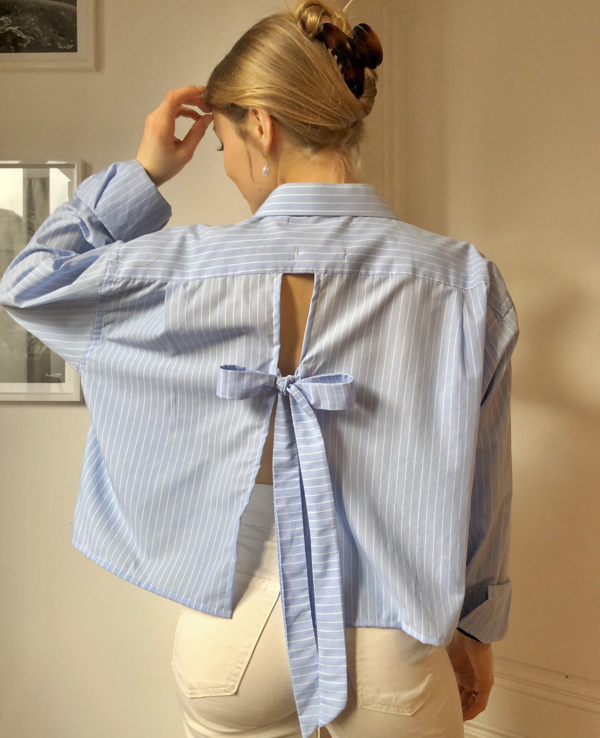 Wecandoo - Créez votre blouse upcyclée à partir d'une chemise avec Pauline - Image n°1