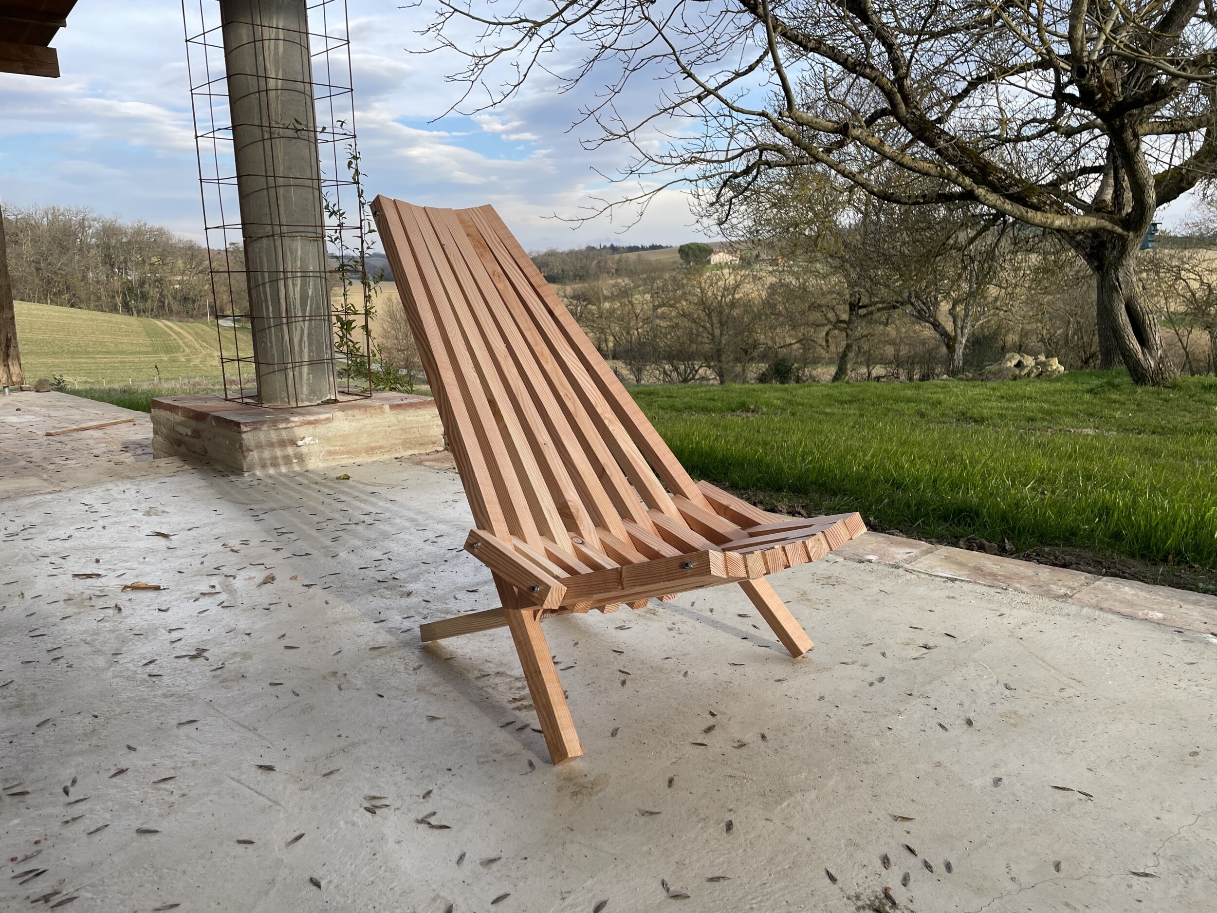 Fabriquez votre chaise de jardin en bois