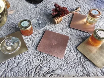 Fabriquez votre paire de sous-verres en cuivre
