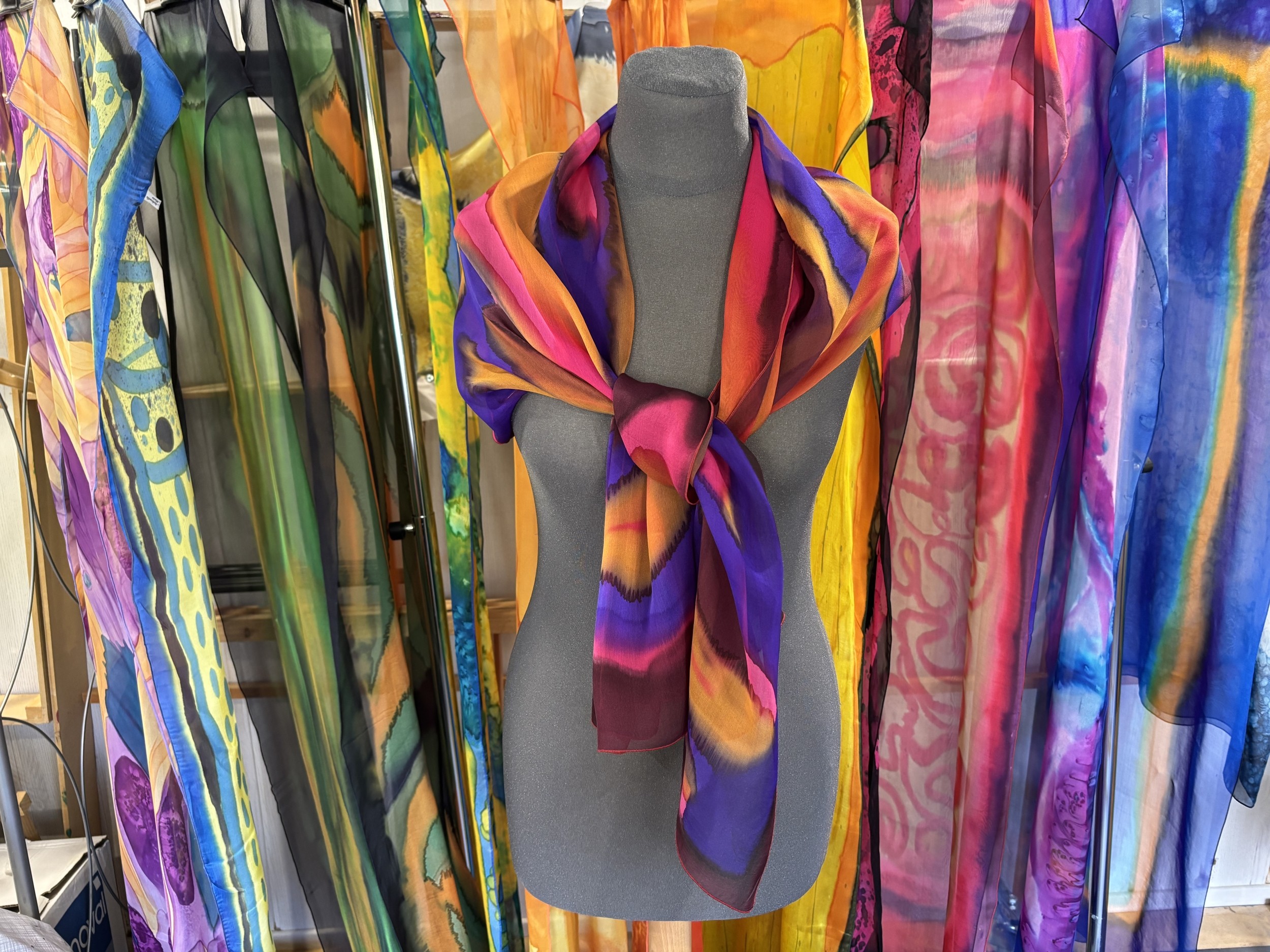 Découvrez la peinture sur soie à Lyon