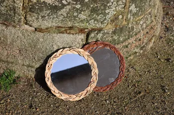 Réalisez votre miroir en osier