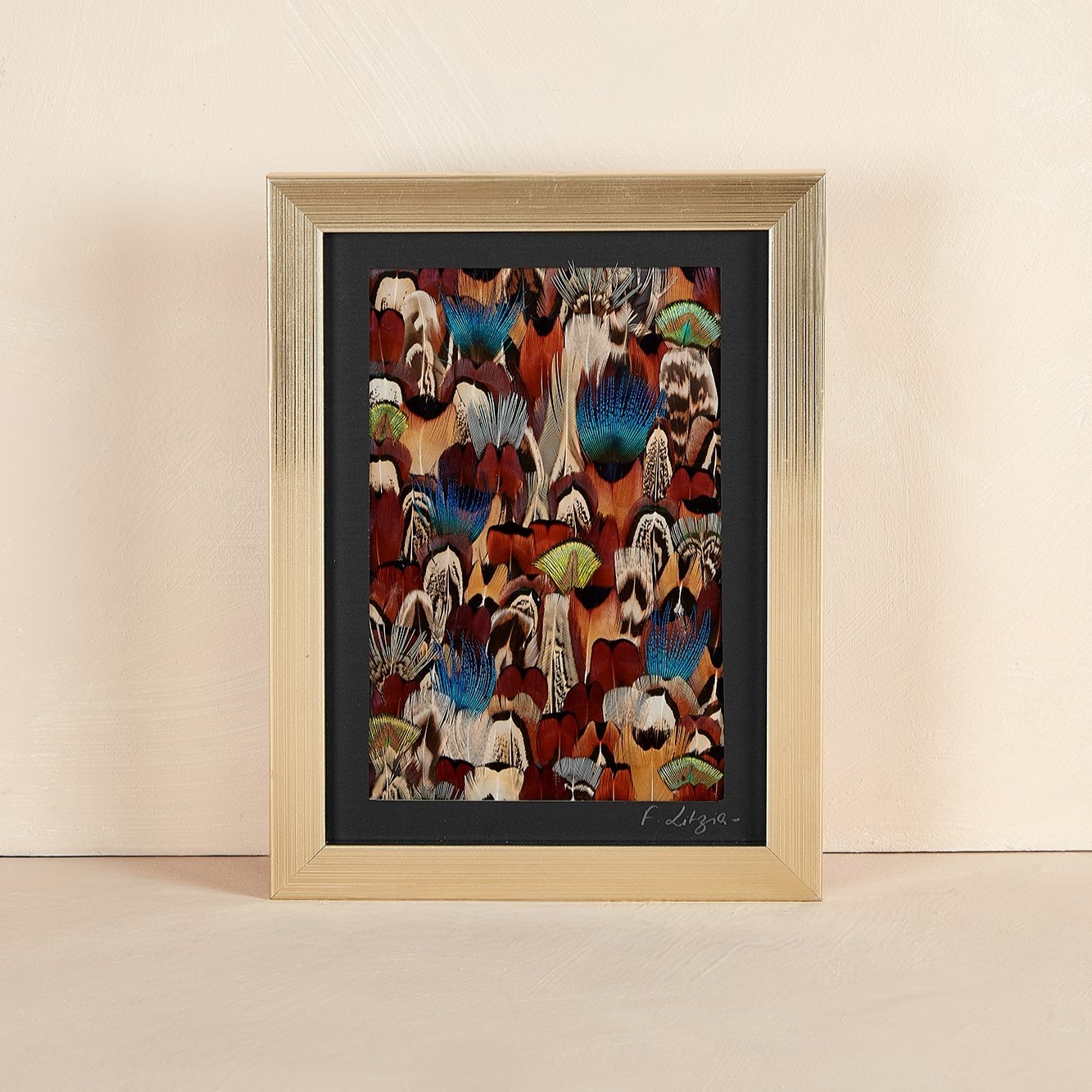 Réalisez votre tableau en plumes