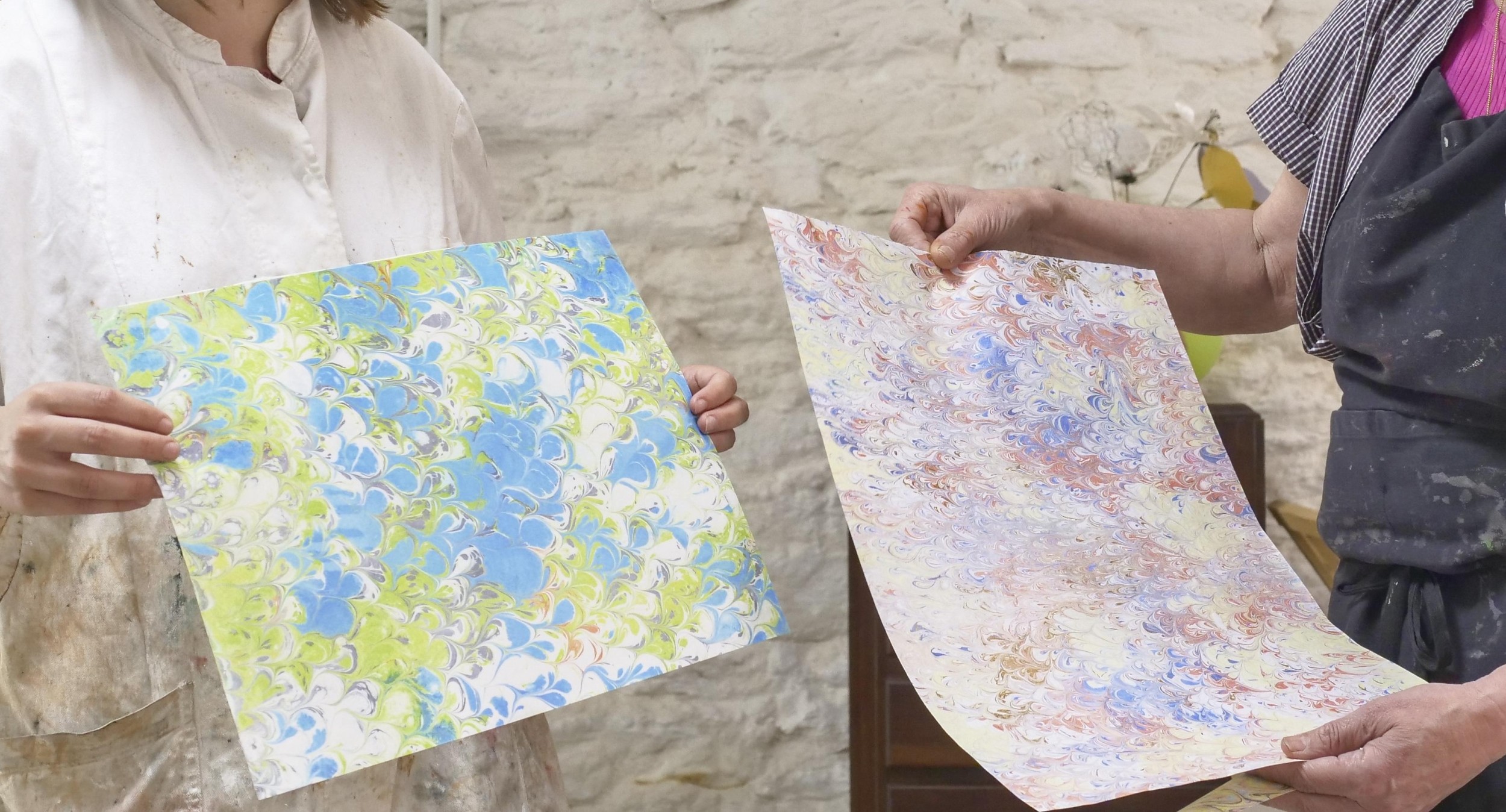 Réalisez votre papier marbré