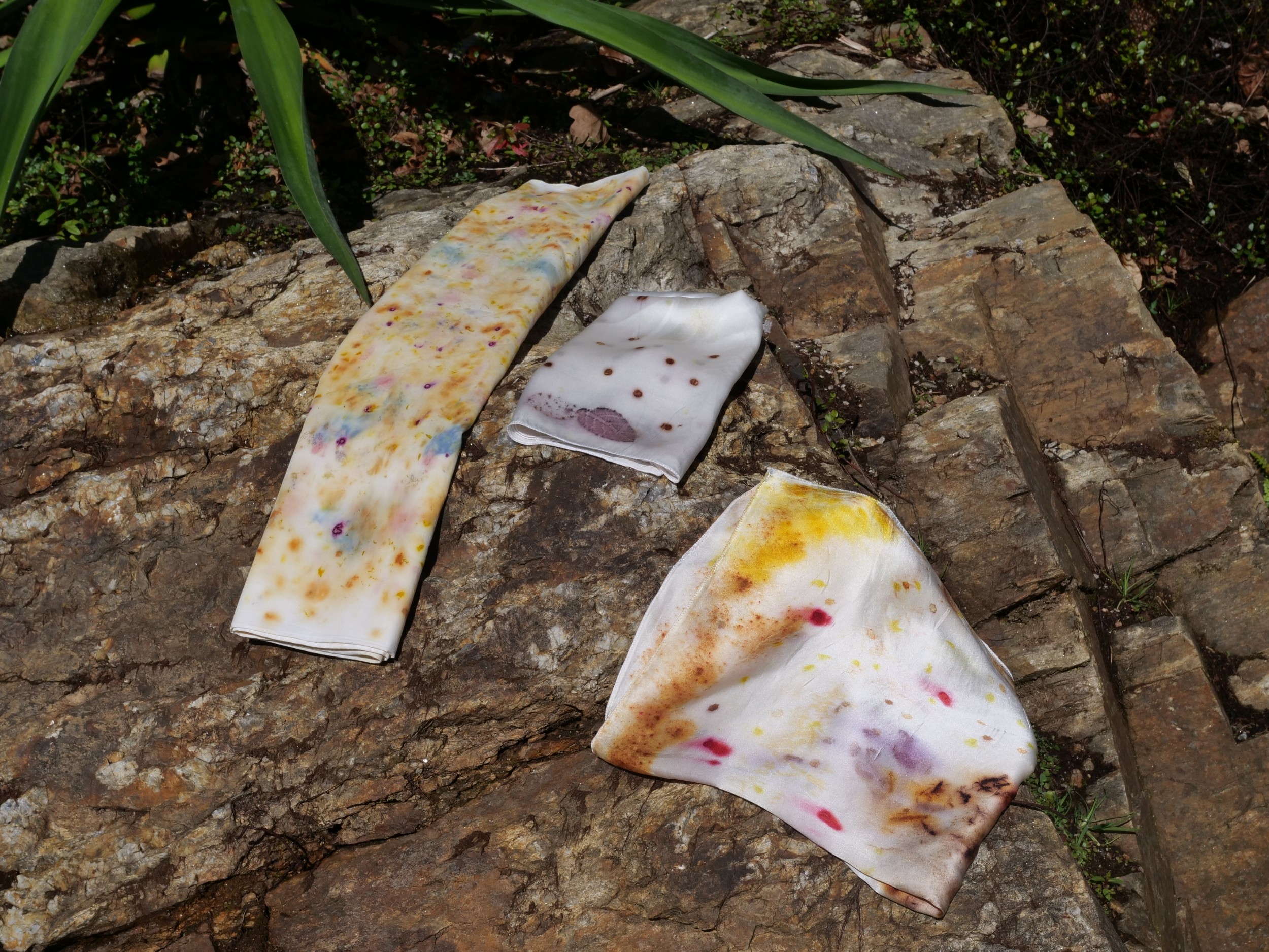 Réalisez votre foulard en soie en teinture végétale