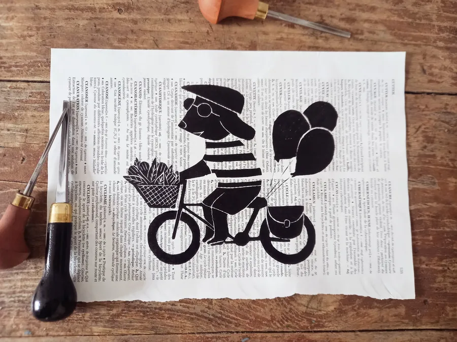 Découvrez la linogravure en duo avec votre enfant accompagnés par Corinne - Afbeelding nr. 1 - Wecandoo