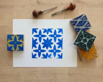 Créez votre motif azulejos en linogravure