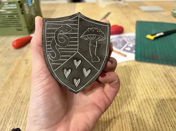 Gravez votre blason familial  en duo parent-enfant