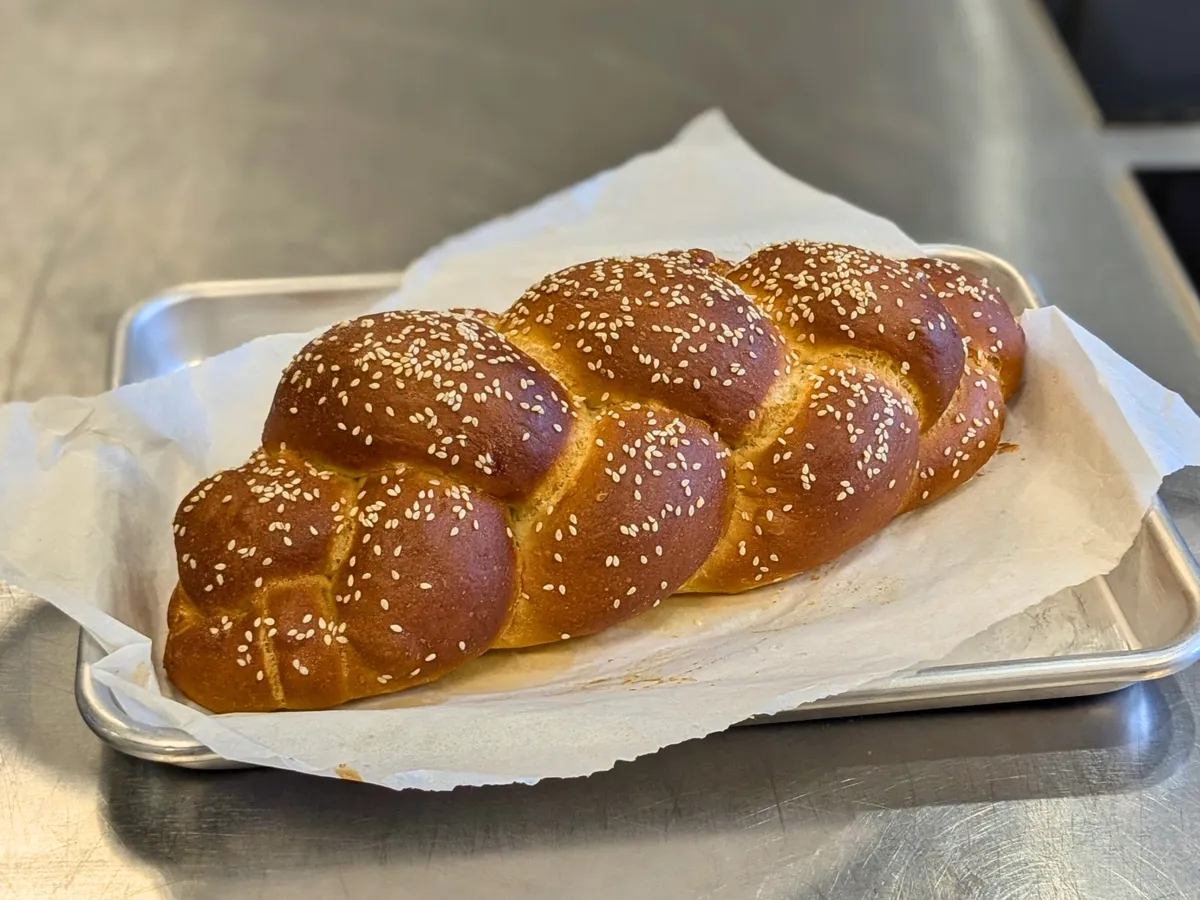 Prepare a traditional challah with