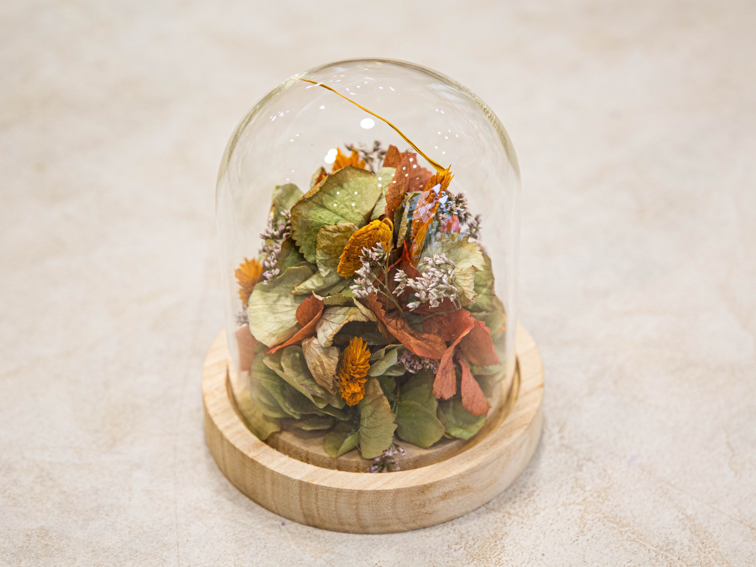 Réalisez votre création en fleurs séchées