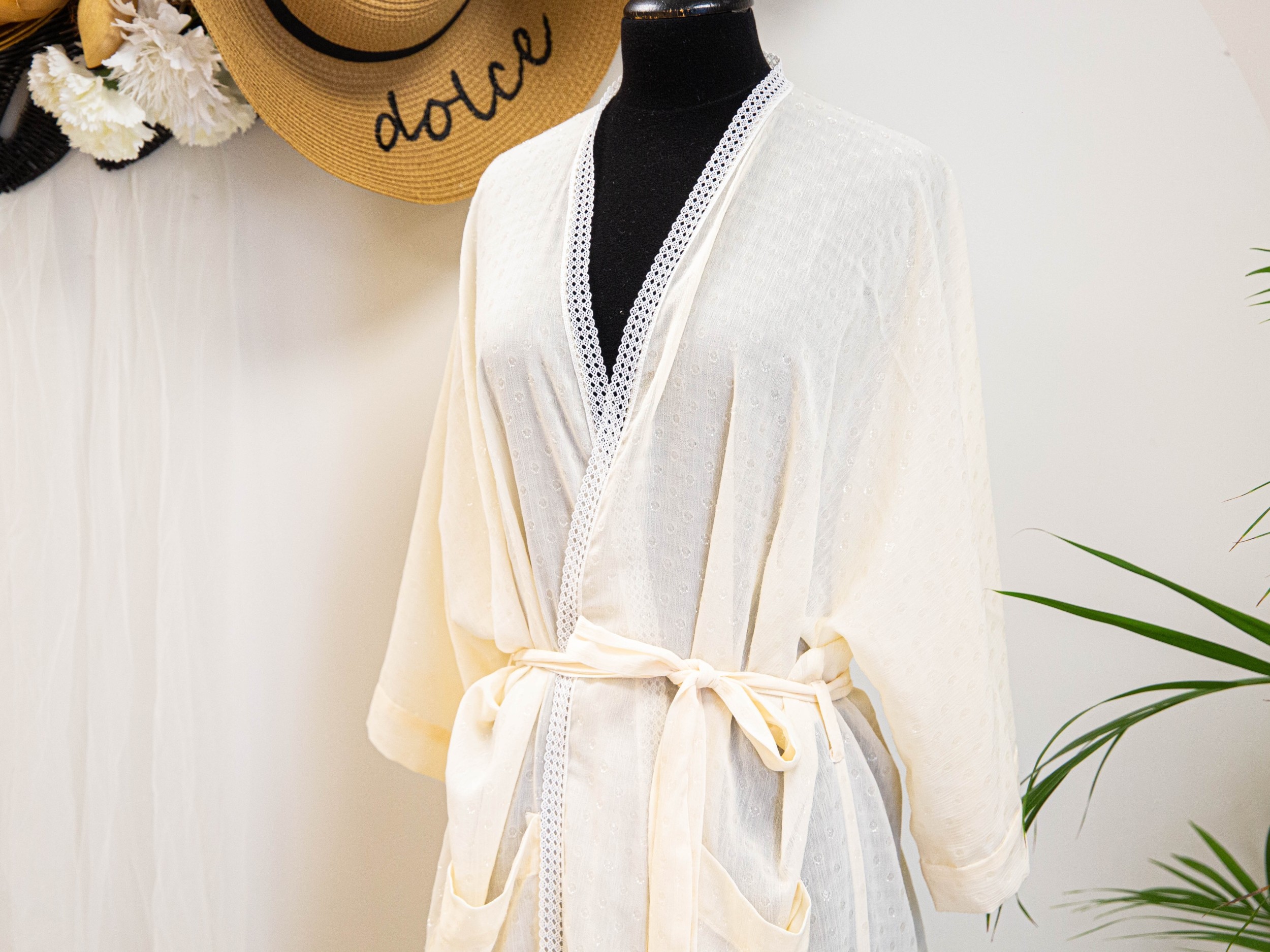 Cousez votre kimono en dentelle