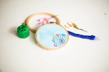 Découvrez la broderie sur aquarelle