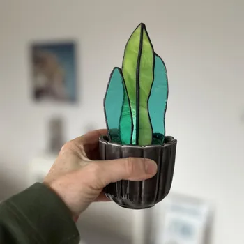 Wecandoo - Créez votre cactus en vitrail Tiffany